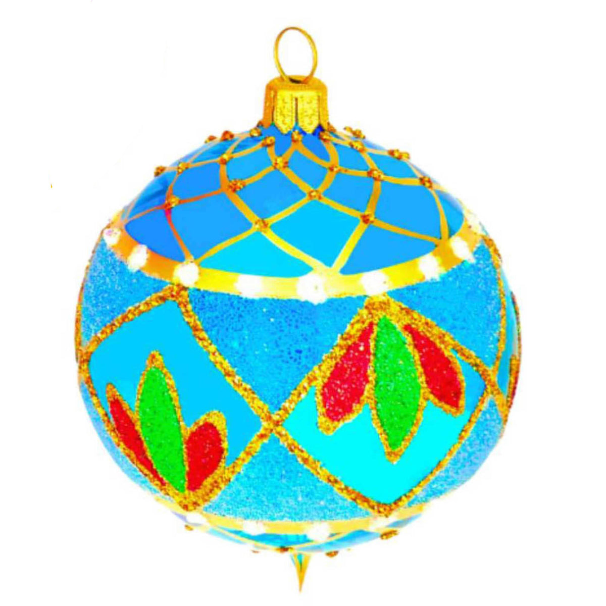 (64005) Pre-Order The Ornament King Rich Delight Blue, 3.00 Inch, Transluscent See Through Ball Ornament 45013 Blue