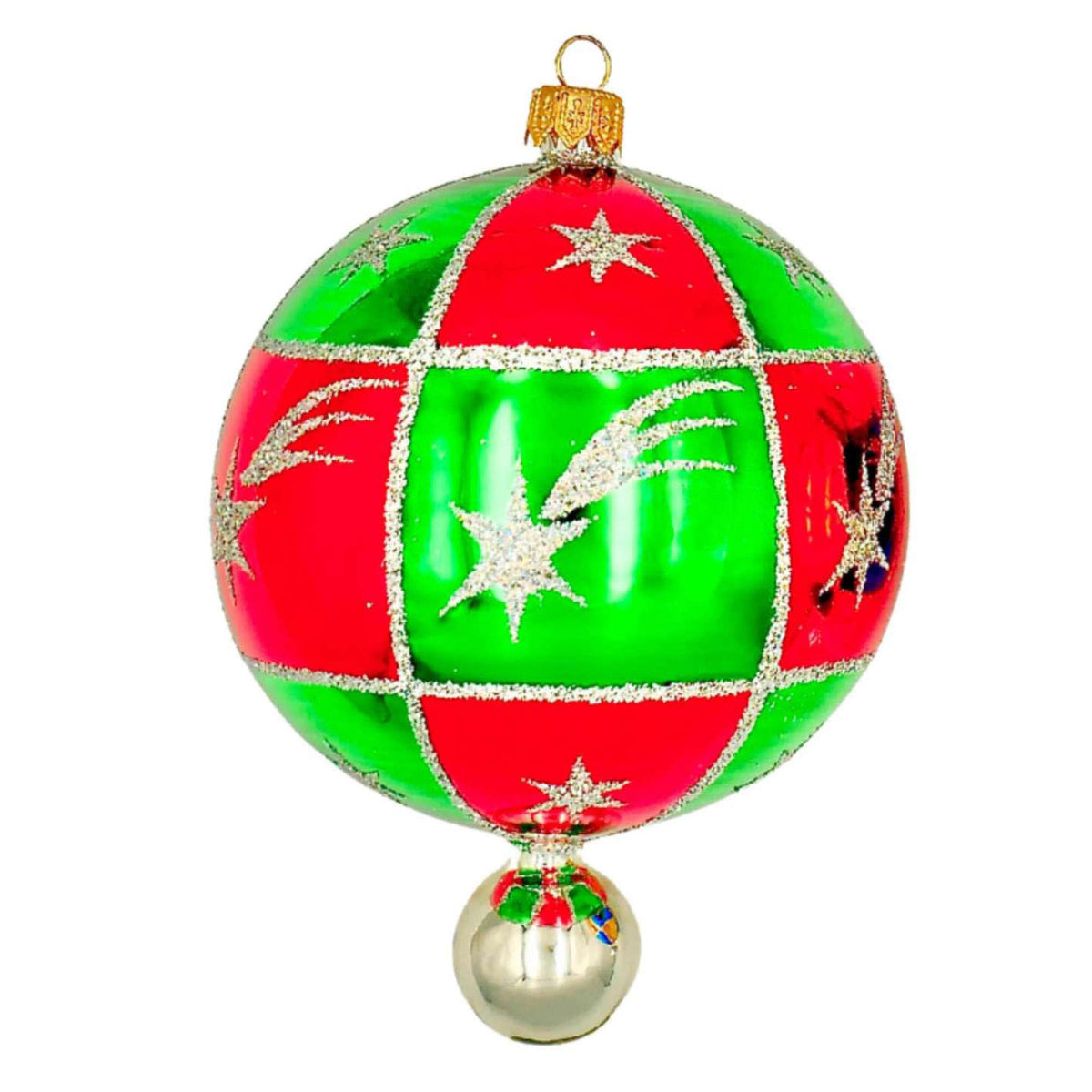 (64023) Pre-Order The Ornament King Hailey's Comet Red, 6.00 Inch, Ball Drop Ornament 46012 Red