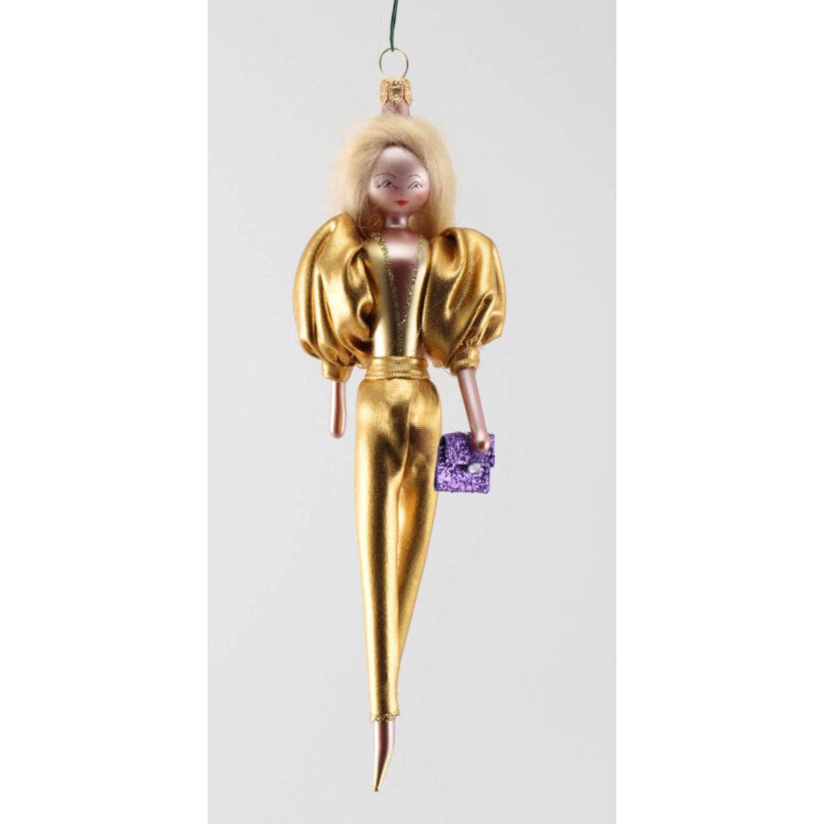 (64077) Pre-Order De Carlini Kai Goldwell, 6.50 Inch, Collectible Italian Holiday Ladies Ornament Do7885