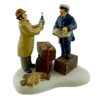 (6457) Dept 56 Accessories Checking The Ship's Manifest, 2.50 Inch, Dickens' Village 58599