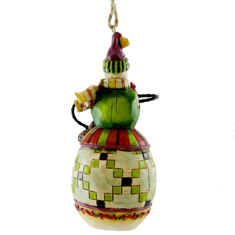 Jim Shore Snowman Ornament With Bird - - SBKGifts.com