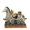 (7428) Boyds Bears Resin Zeb The Zebra With Zoey & Zac, 3.50 Inch, Bearstone 1E Train 4015992