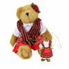 (7509) Boyds Bears Plush Bailey In Latin America, 8.00 Inch, St/2 Resin Ornament Plush 99118V