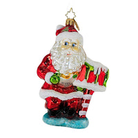 (771) Christopher Radko Company Post The Most, 5.00 Inch, Ornament Santa Mailman Usps 1013252