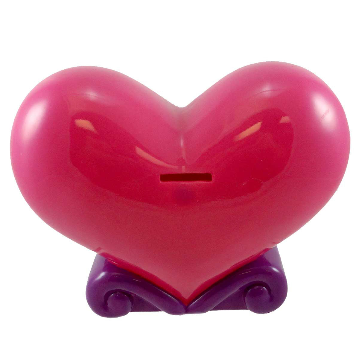 Bank Hot Pink Heart Shaped Bank - - SBKGifts.com