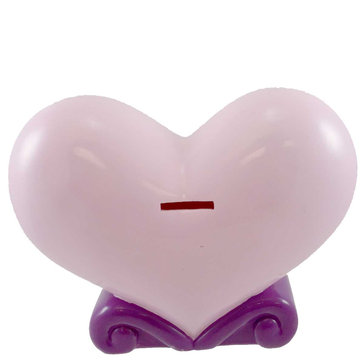 Bank Light Pink Heart Shaped Bank - - SBKGifts.com