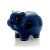 Bank Sm Navy Piggy Bank W/Stitching - - SBKGifts.com