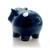 Bank Sm Navy Piggy Bank W/Stitching - - SBKGifts.com