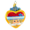 (816) Christopher Radko Company Smiles From The Heart, 4.50 Inch, Ornament Santa 1012393