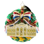 4.50 Inch Presidential Holiday Ornament Patriotic White House 1014822 (8255)