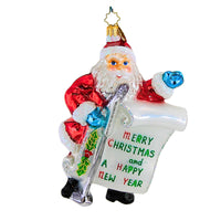 (830) Christopher Radko Company Now Hear This!, 5.50 Inch, Ornament Christmas Santa 1013396