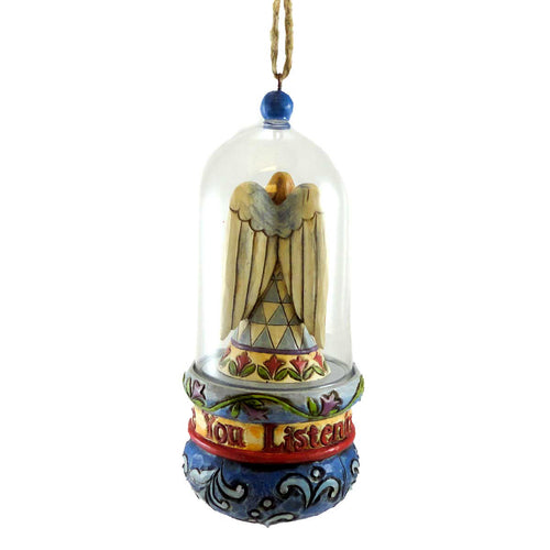 Jim Shore Angel Glass Dome Ornament - - SBKGifts.com