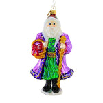 6.50 Inch Krakow Claus Ornament Santa Basket Christmas 103590 (855)