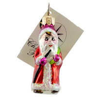 (968) Christopher Radko Company Nicky, 2.25 Inch, Ornament Santa Christmas 110160