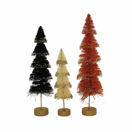 Bethany Lowe Halloween Layered Bottle Brush Trees - - SBKGifts.com