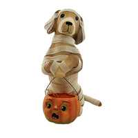 (Bettj2320) Bethany Lowe Mummy Puppy Paper Mache, 12.00 Inch, Halloween Pumpkin Bucket Tj2320