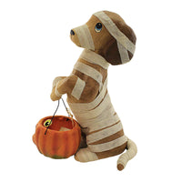 Bethany Lowe Mummy Puppy Paper Mache - - SBKGifts.com