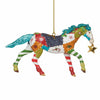 (Ene6012854) Trail Of Painted Ponies Holiday Patchwork Pony, 2.75 Inch, Artist: Janet Snyder Ornament 6012854