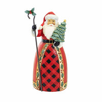 (Ene6012864) Jim Shore Christmas Traditions, 9.50 Inch, Highland Glen Santa Tree Cane 6012864