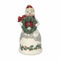 (Ene6012866) Jim Shore Warm Winter Wishes, 6.75 Inch, Highland Glen Snowman 6012866