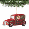 Jim Shore Highland Glen Santa In Woodie Wagon - - SBKGifts.com