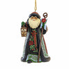 (Ene6012887) Jim Shore Santa With Cane, 4.50 Inch, Holiday Manor Heartwood Creek 6012887