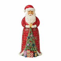 (Ene6012946) Jim Shore From Trees To Trimming, 10.00 Inch, Santa Christmas Tree Coat 6012946