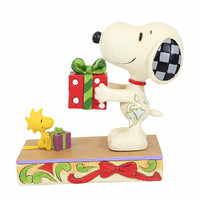 (Ene6013047) Jim Shore Christmas Exchange, 5.00 Inch, Snoopy Woodstock Exchange Gifts 6013047