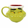 (Ene6013486) Enesco Feelin' Grinchy Sculpted Mug, 4.25 Inch, Santa Hat Grinch Large 6013486