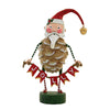 (Esc15531) Lori Mitchell Jolly Jingle Santa, 6.75 Inch, Christmas Pinecone Bell 15531