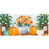 (Eve432179) Evergreen Farm Fresh Market Sassafras Switch Mat, 0.25 Inch, Fall Pumpkins Corn Stalks 432179