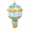 (Hur586t) Huras Family Turquoise And Gold Balloon Delivery, 6.50 Inch, Christmas Presents Basket Hot Air Hf586t