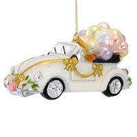 (Hur900) Huras Family Wedding Convertible, 3.00 Inch, Ornament Balloons Automobile Bride Groom Hf900