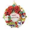 (Hur937v) Huras Family Jolly Wreath Merry Christmas, 5.25 Inch, Hf937v