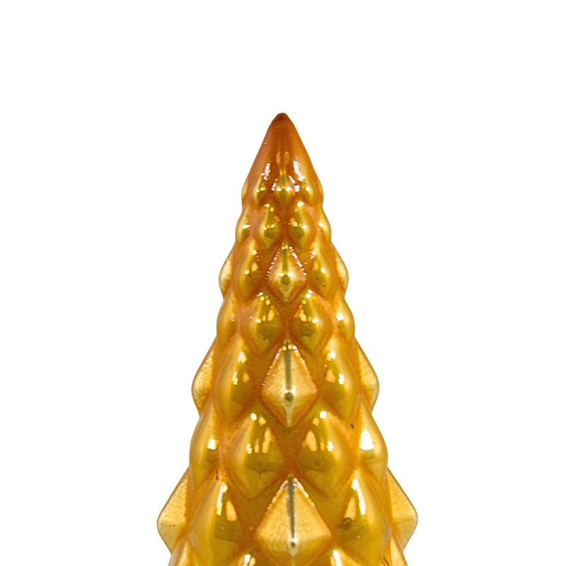 Second Sale Colored Medium Hue Yellow Glass Tree - - SBKGifts.com