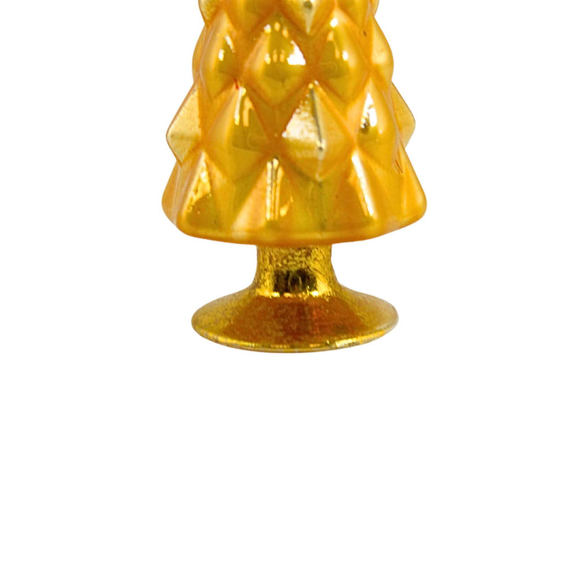 Second Sale Colored Medium Hue Yellow Glass Tree - - SBKGifts.com