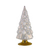 (Sec63714) Second Sale Colored Medium Hue Gray Glass Tree, 4.75 Inch, Decorative Holiday Decor Secms2105med Gray