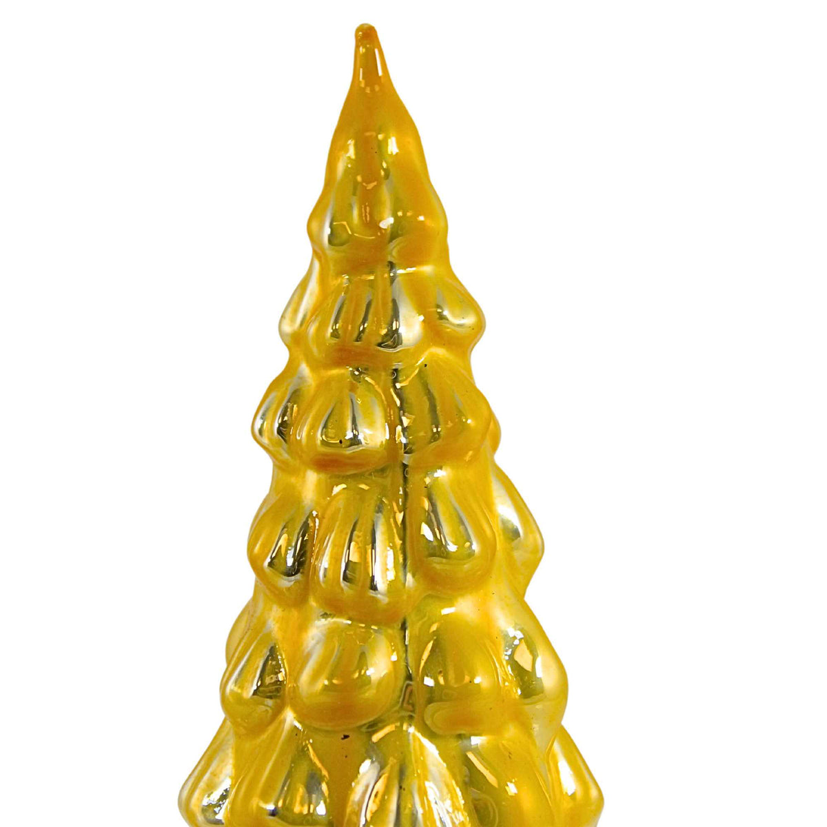 Second Sale Colored Large Yellow Hue Glass Tree - - SBKGifts.com