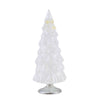 (Sec63720) Second Sale Colored Large Creamy White Hue Glass Tree, 7.00 Inch, Decorative Holiday Decor Secms2105lrg Chreamy White