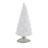 (Sec63722) Second Sale Colored Medium Hue White Glass Tree, 4.75 Inch, Decorative Holiday Decor Secms2105med White