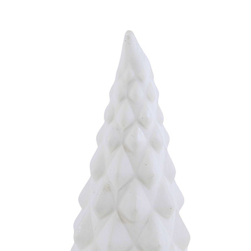 Second Sale Colored Medium Hue White Glass Tree - - SBKGifts.com