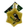 (12517) Old World Christmas Star Bird, 2.00 Inch, Ornament Inside Out Art 99701