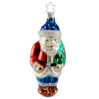 (12601) Old World Christmas Santa W/Tree, 4.00 Inch, Ornament Star145