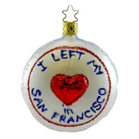 (12824) Inge Glas San Francisco Cable Car, 3.00 Inch, Ornament San Fran Street 105306