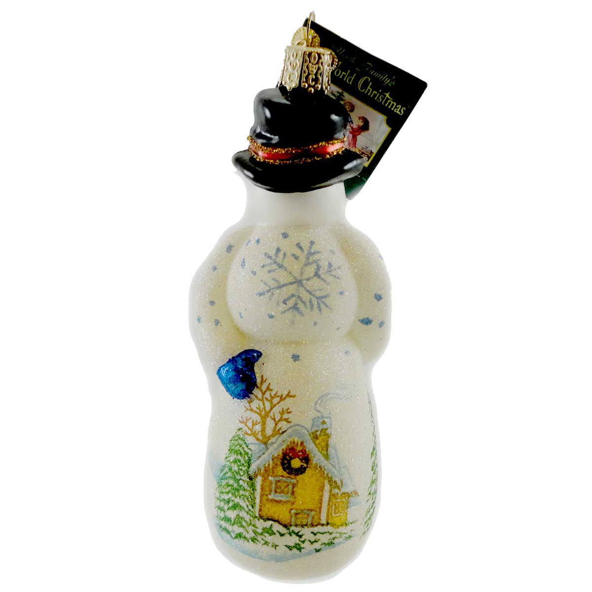 Old World Christmas Glistening Gentleman Snowman - - SBKGifts.com