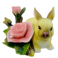 (15614) Easter Bunny With Rose, 2.25 Inch, Easter Spring Garden Flower 4027616