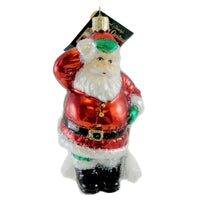 (15747) Old World Christmas Shoveling Santa, 5.00 Inch, Ornament 40234