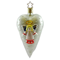 (19145) Inge Glas Angel Of Hearts, 4.00 Inch, Ornament 106905