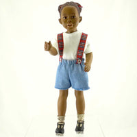 (21868) All Gods Children Skating Anika, 10.00 Inch, African American  Black Doll 2601