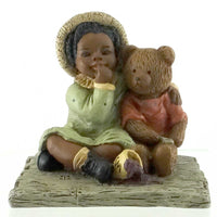 (21949) All Gods Children Tansy & Tedi, 4.25 Inch, African American Teddy Bear 1516